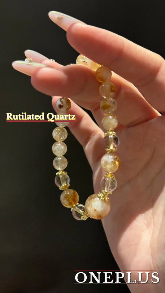 Quarte Rutilaed  Classic style bracelet for luck in money